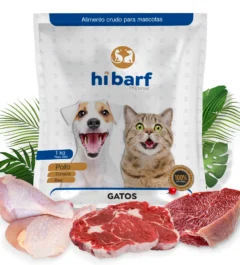 Dieta para gatos con pollo, ternera y res