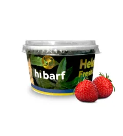 Helado de caldo de hueso con fresa